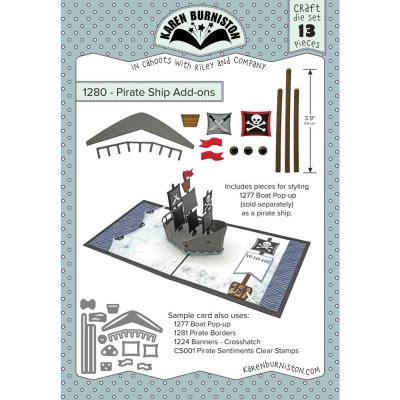 Karen Burniston Cutting Dies -  Pirate Ship Add-ons